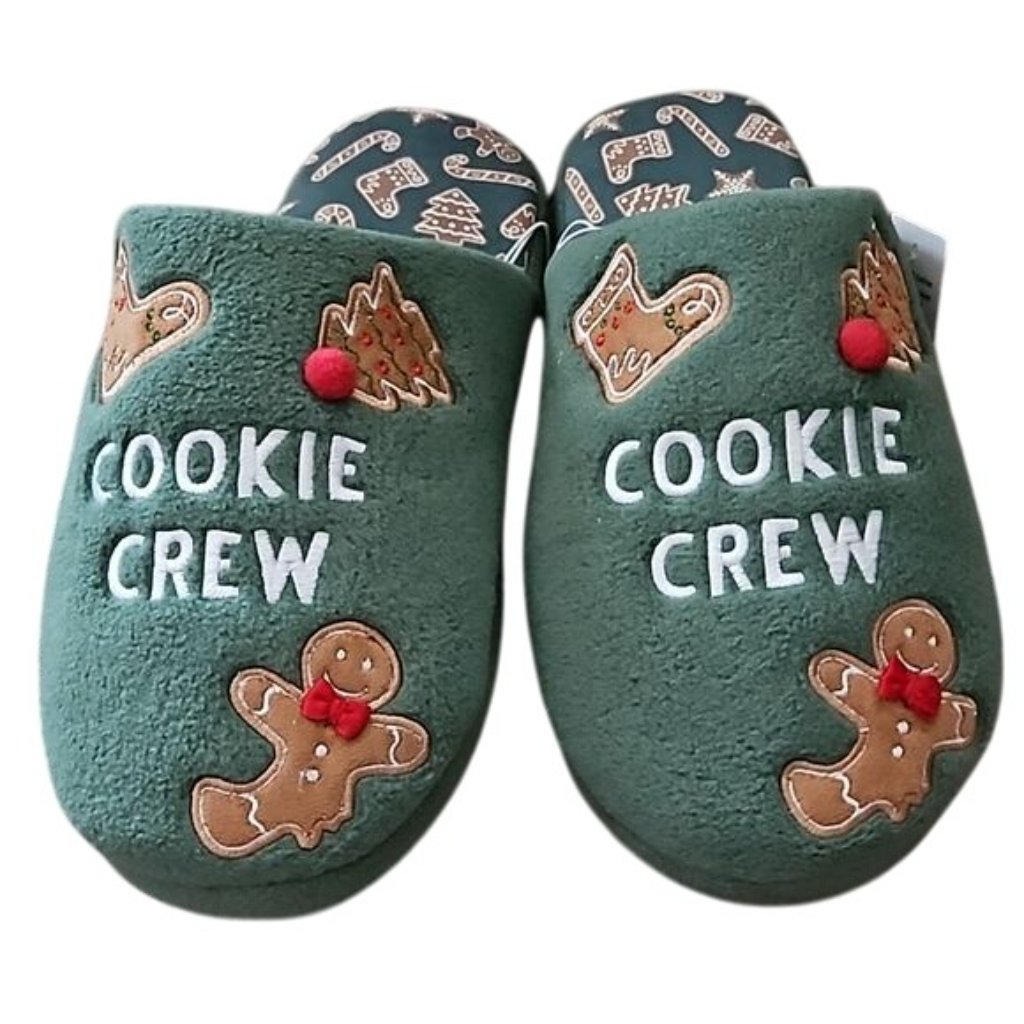 Cookie Crew Holiday Slippers Size 8-9 Men's New Gingerbread Man Holiday — image 2 of 8